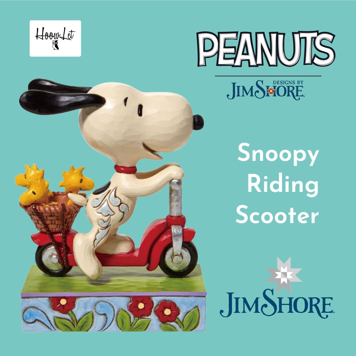 ジムショア スヌーピー＆ウッドストック スクーター スヌーピー グッズ かわいい おしゃれ インテリア フィギュア アンティーク ピーナッツ JIM  SHORE スヌーピー ウッドストック Snoopy on Scooter 正規輸入品 - メルカリ