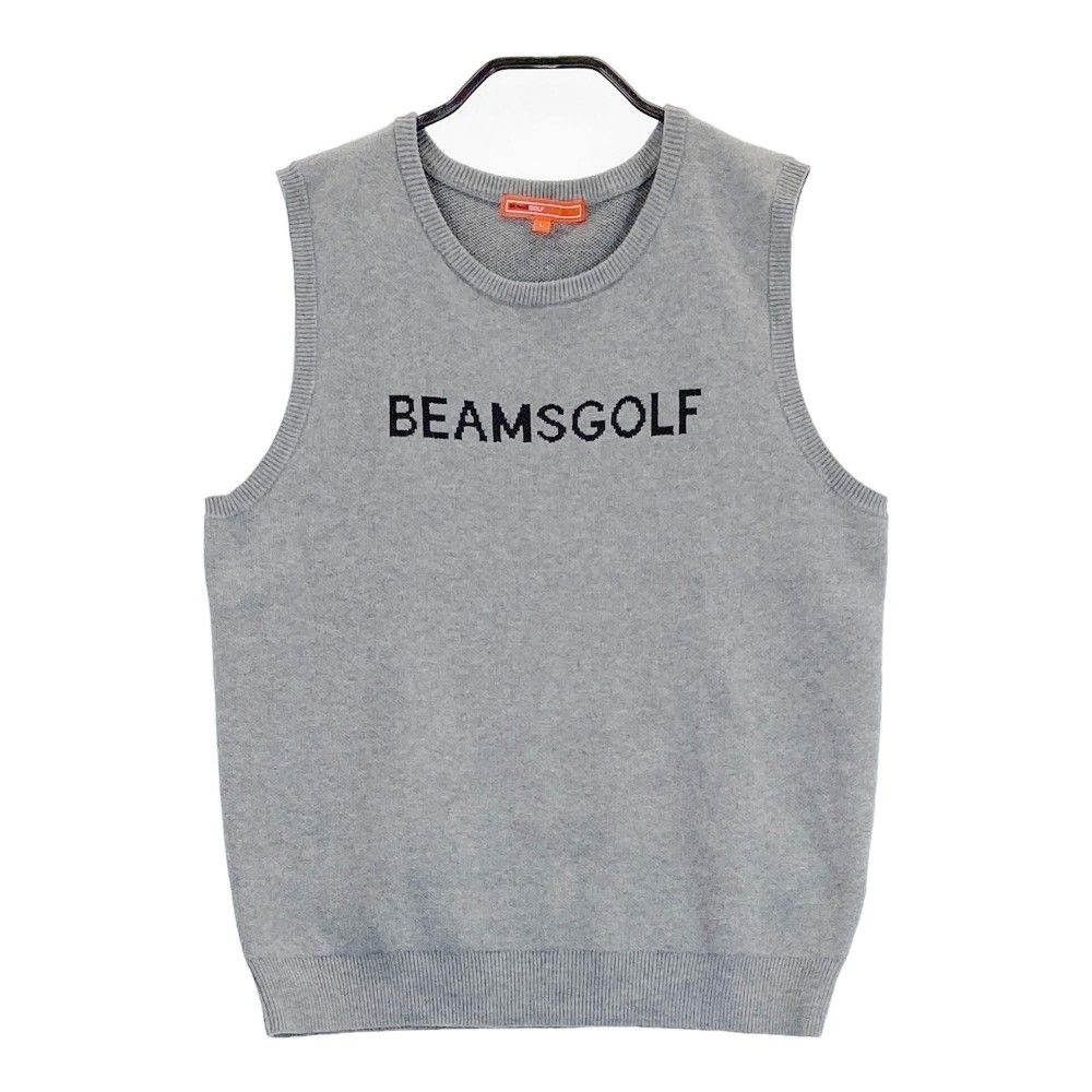 サイズ：L BEAMS GOLF ビームスゴルフ  ニットベスト  グレー系 [240101451386] ゴルフウェア レディース ストスト サイズ：L BEAMS GOLF ビームスゴルフ ニットベスト グレー系
