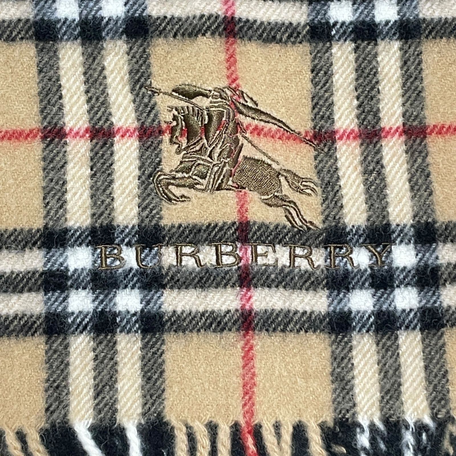 ◇中古品◇バーバリー Burberry ウール ストール マフラー