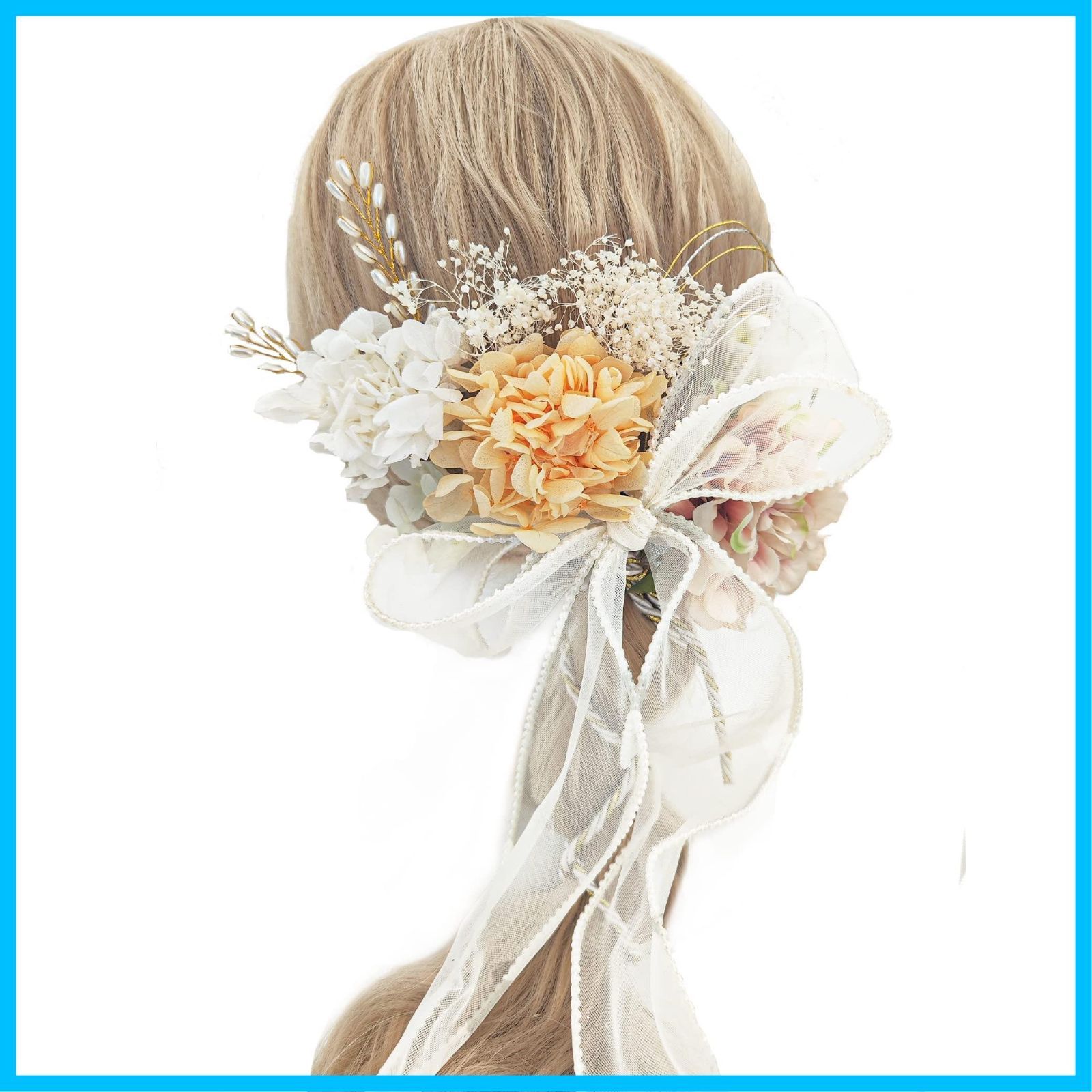 【数量限定】成人式 卒業式 和装 髪飾り 結婚式 袴 着物 浴衣 [JZOON] 振袖 ドライフラワー プリザーブドフラワー 花嫁
