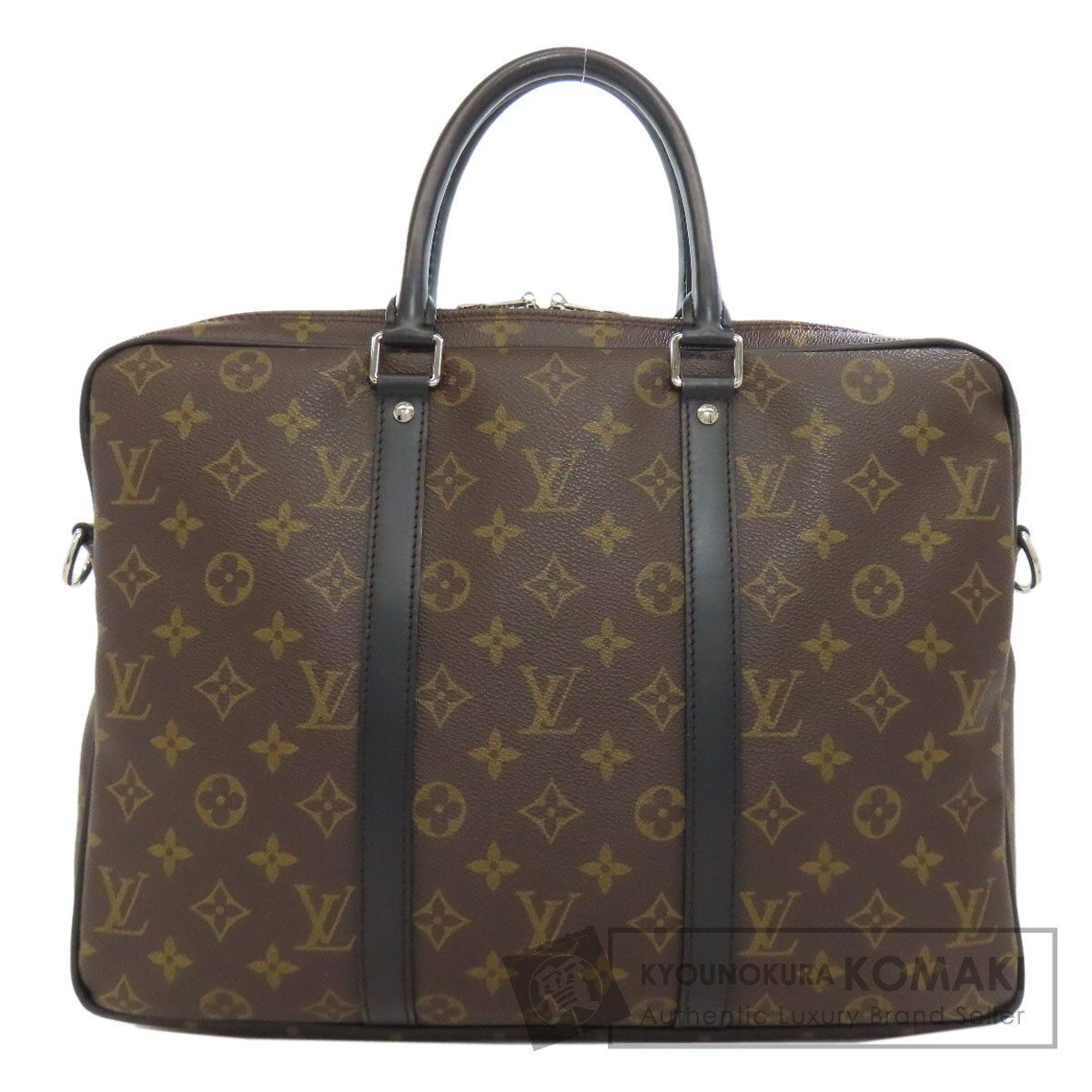 LOUIS VUITTON ルイヴィトン M52005 ポルトドキュマン ヴォワヤージュPM ビジネスバッグ モノグラムマカサー メンズ [中古] LOUIS VUITTON ルイヴィトン M52005 ポルトドキュマン ヴォワヤージュ
