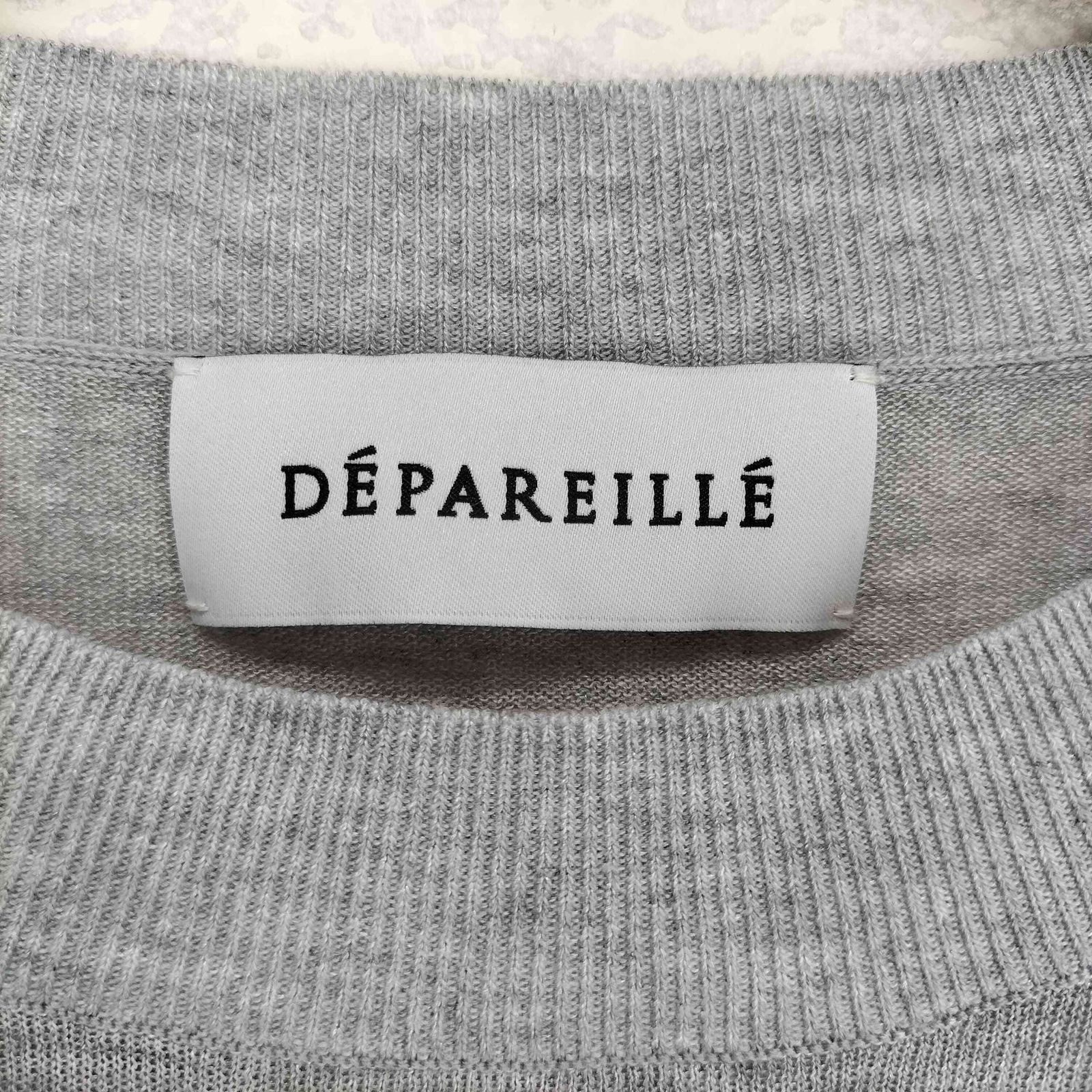 USED古着(ユーズドフルギ) {{DEPAREILLE}} レーヨンポリクルーネックニット select 中古 古着 0527 ユーズドフルギ USED古着 レーヨンポリクルーネックニット