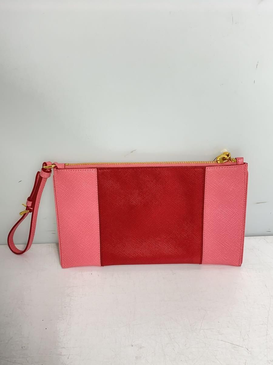 PRADA サフィアーノ ポーチ レザー ピンク 1N1753 - メルカリ