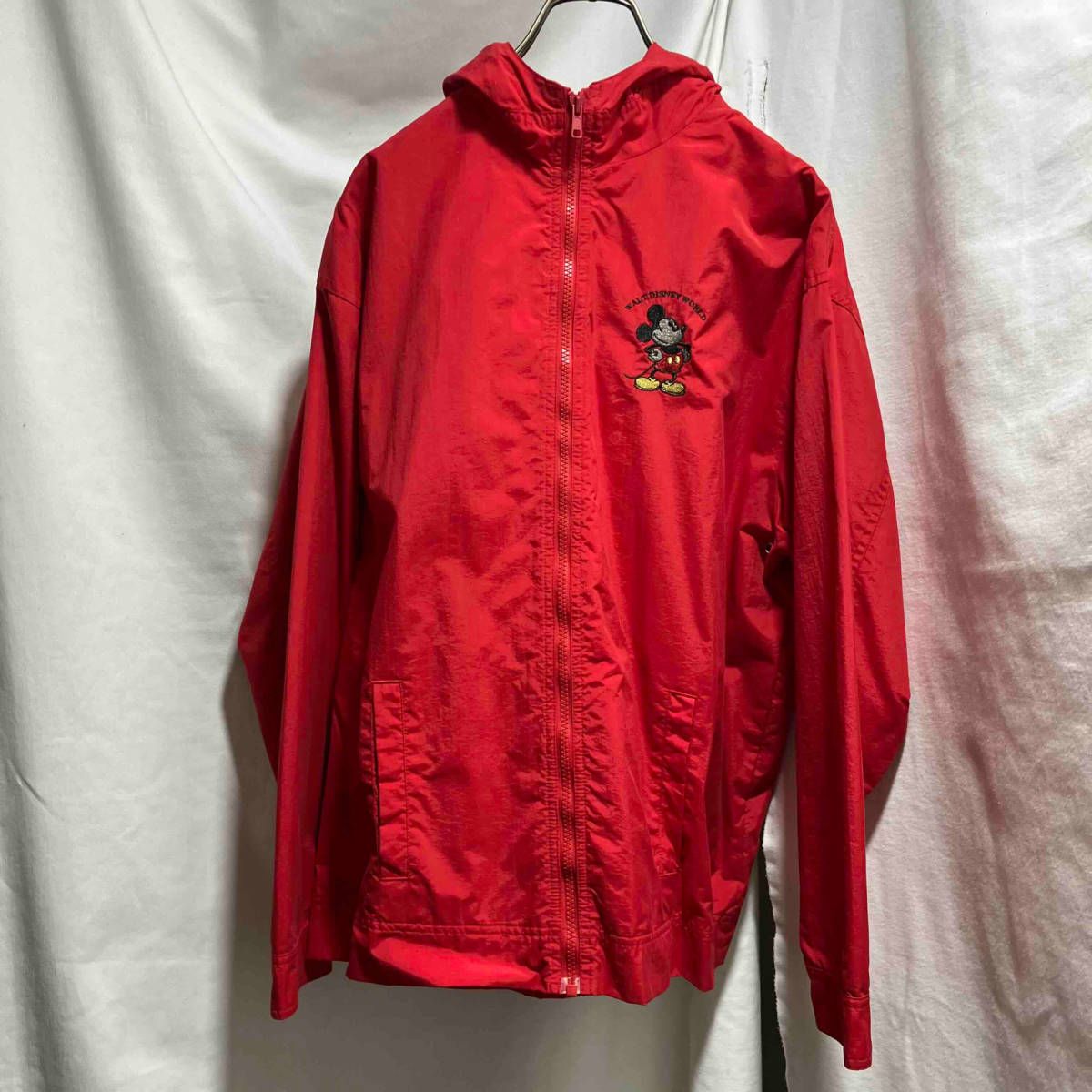古着 WALT DISNEY WORLD ミッキーマウス ナイロンパーカー ジャケット 