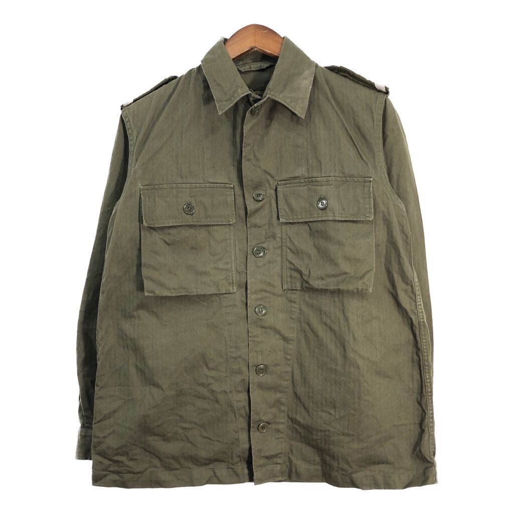 70年代 オランダ軍 HBT ヘリンボーンツイル フィールドシャツ