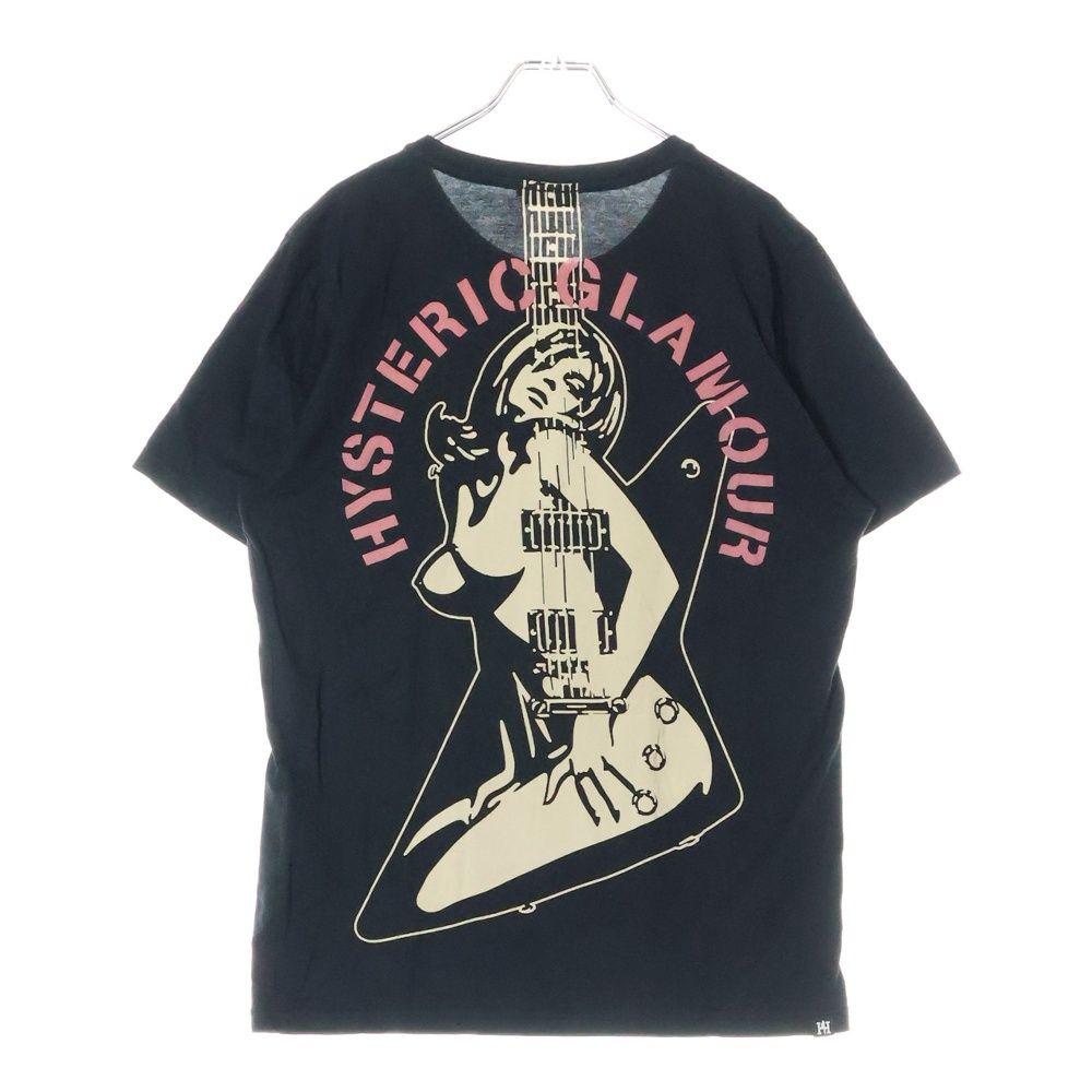hysteric glamour ギターガール 長袖 HYSTERIC GLAMOUR - GUITAR GIRL編込 プルオーバー / ブラック