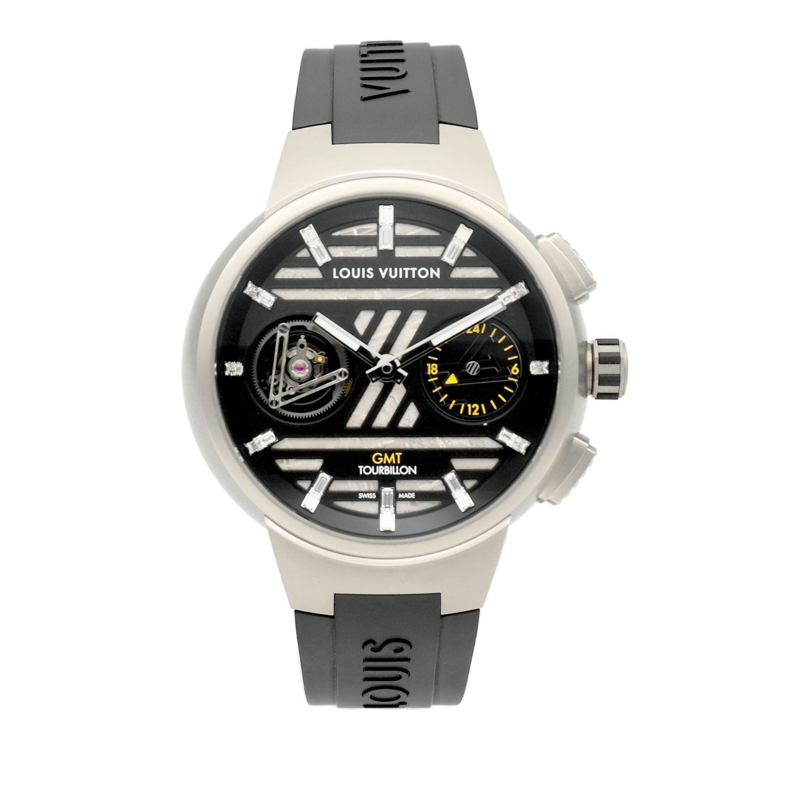 中古】ルイ ヴィトン 中古 タンブール カーブ GMT フライング