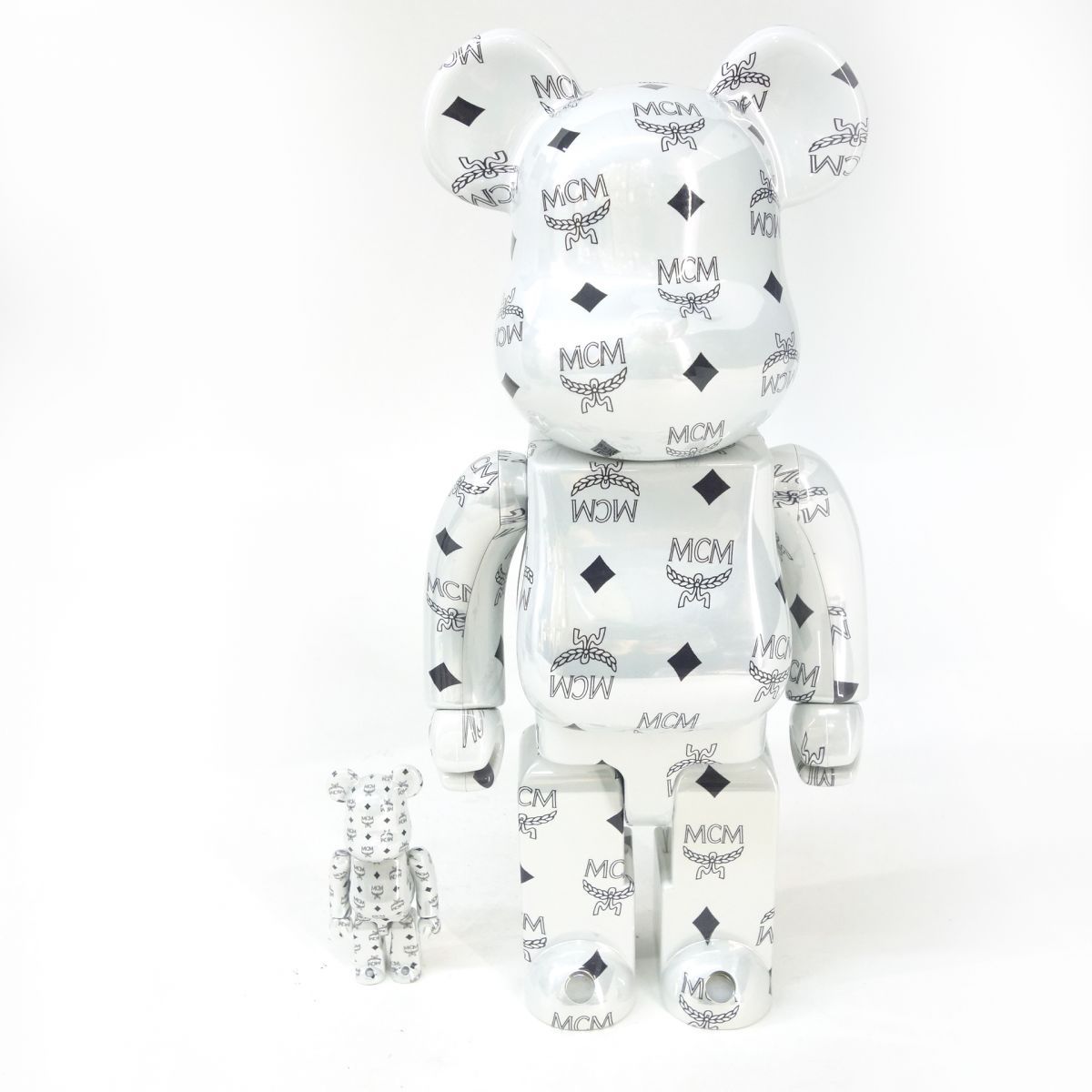BE@RBRICK MCM WHITE CHROME 100% & 400% MEDICOM TOY OFFICIAL BLOG