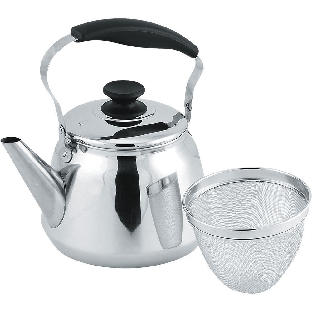 まとめ買い パール金属 フレッティIII 18-8ステンレス製広口ケットル 3L 茶こしアミ付 HB-5646 ×3