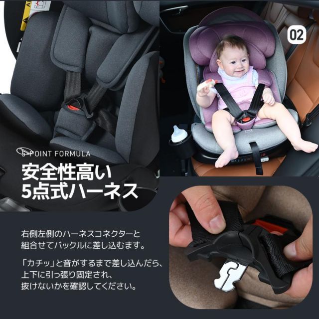 ISOFIX 0歳～12歳頃