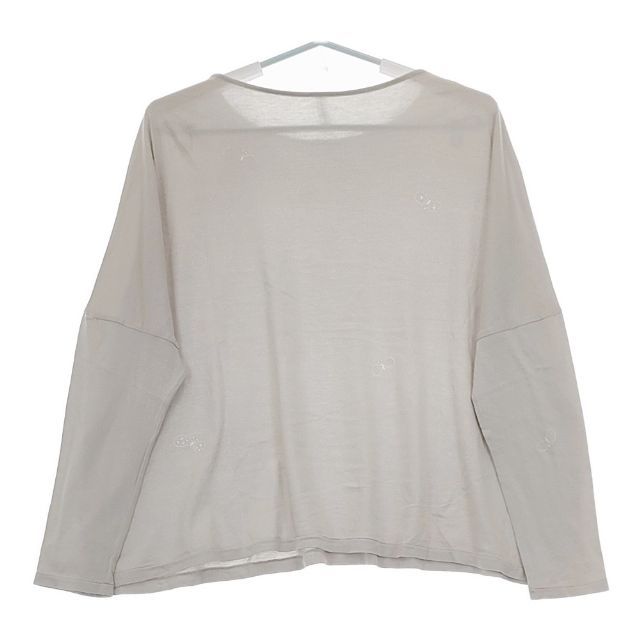 mina perhonen長袖Ｔシャツ140 ミナペルホネンmina perhonen エンボスボックスロゴプリント長袖