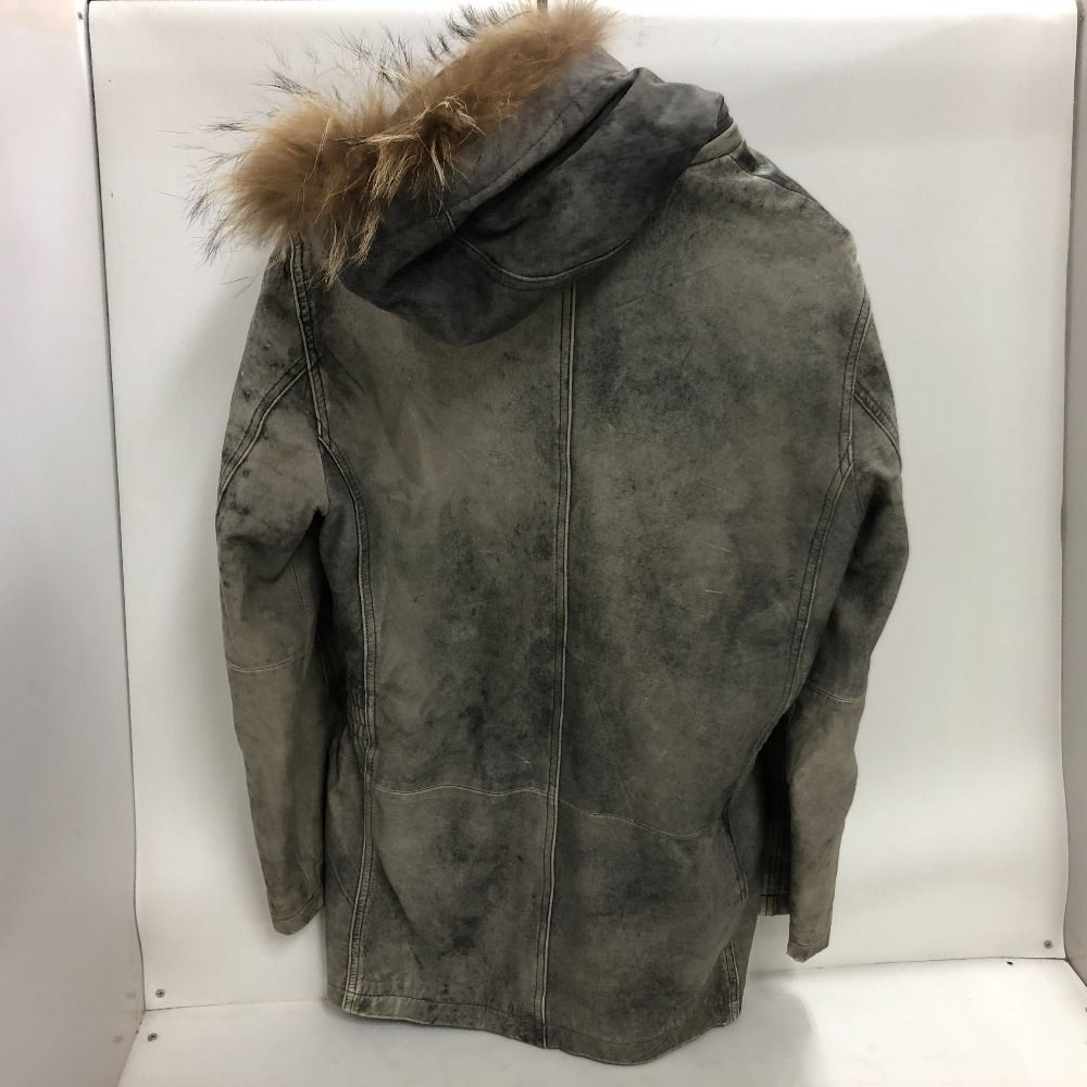 02w19222 WIND ARMOR ウインドアーマー レザージャケット グレー