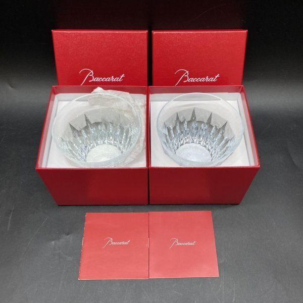 E398 Baccarat バカラ ペア ロックグラス 2個セット THE YEAR