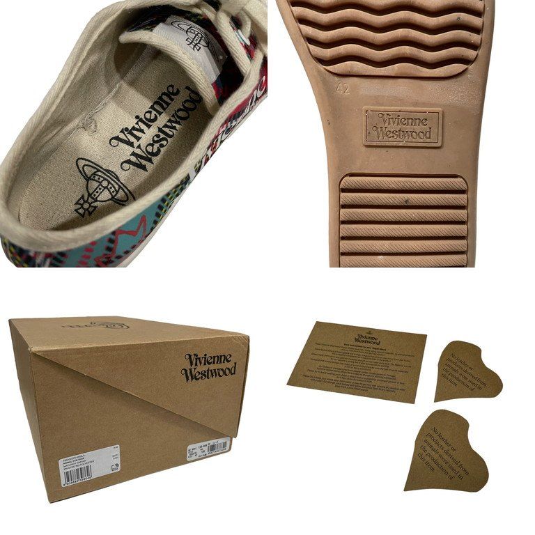 ★vivienne westwood★Animal Gym ロゴ スニーカー タータン柄 ☆vivienne westwood☆Animal Gym ロゴ スニーカー タータン柄