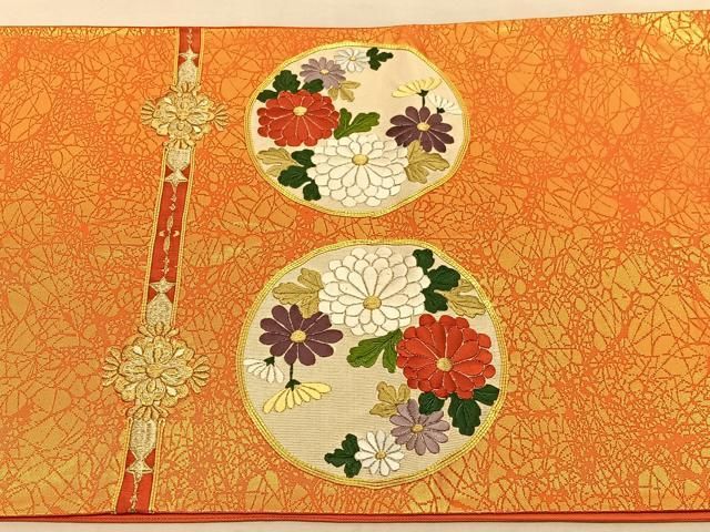 H-316 袋帯 正絹 六通 金糸 風景文様 H-316 袋帯 正絹 六通 金糸 風景文様 着物・浴衣