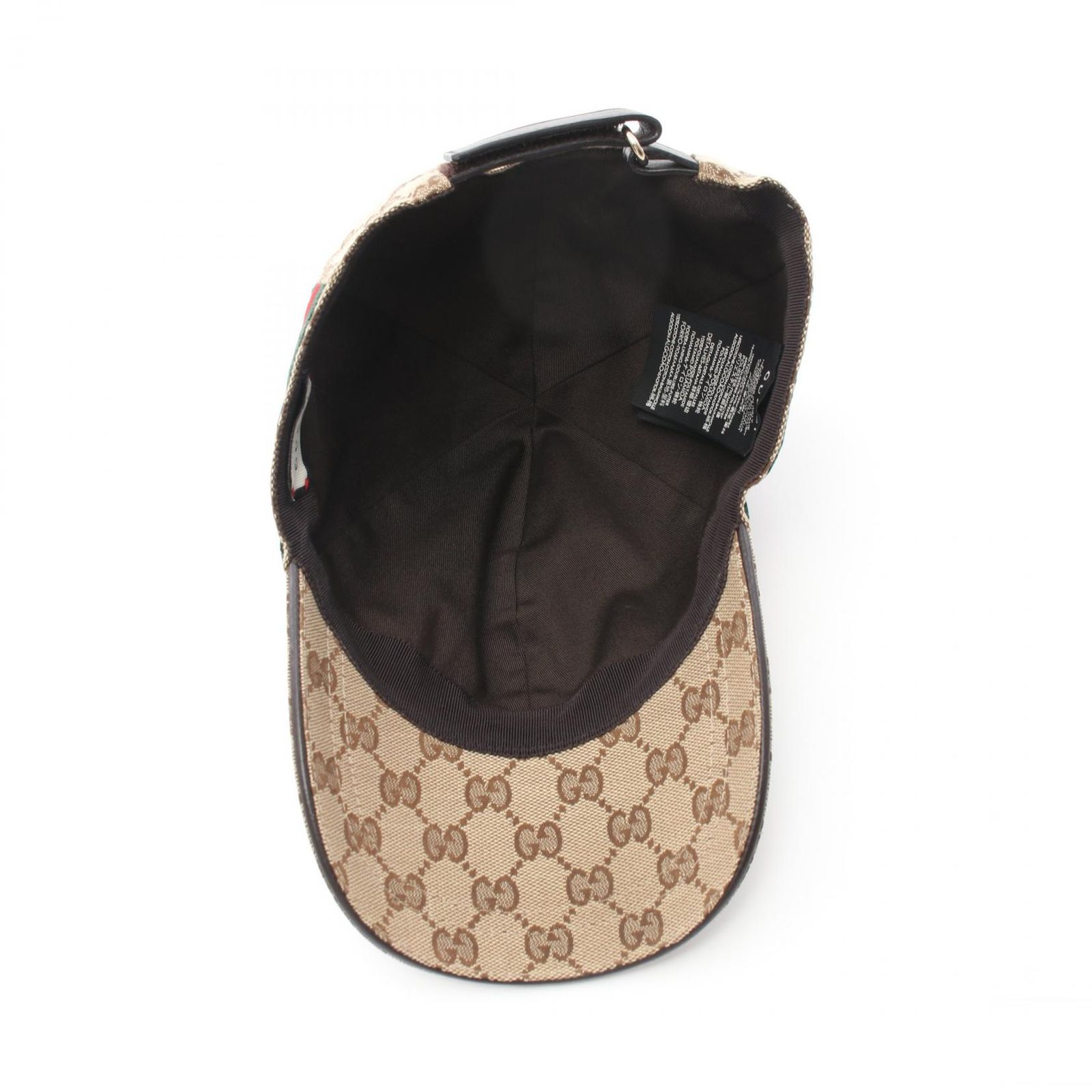グッチ GGキャンバス ウェブライン キャップ GUCCI - GUCCI グッチ キャップ GGキャンバス ウェブラインの