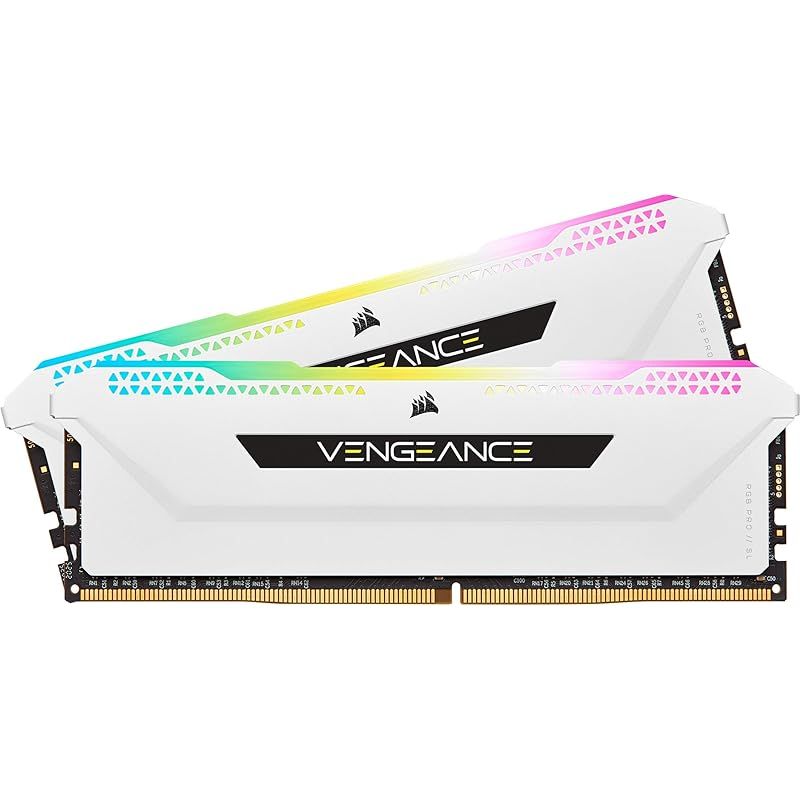 Corsair DDR4-3200MHz デスクトップPC用 メモリ VENGANCE RGB PRO SLシリーズ 16GB 8GB×2枚 CMH16GX4M2E3200C16W