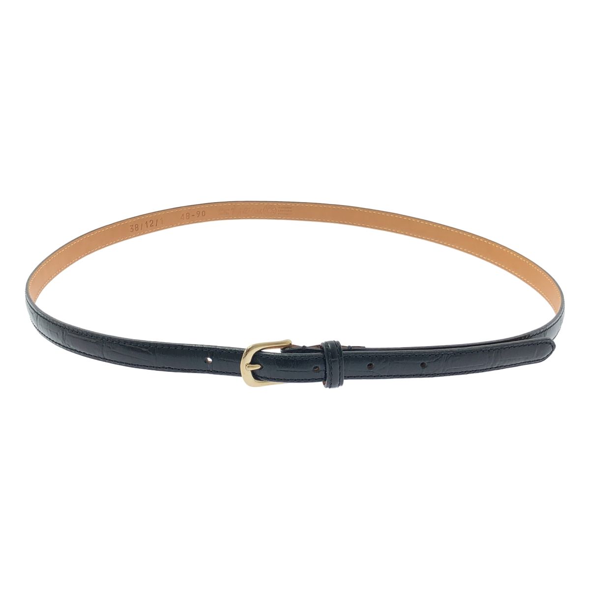 美品】 Felisi / フェリージ | レザー 型押し ゴールドバックル