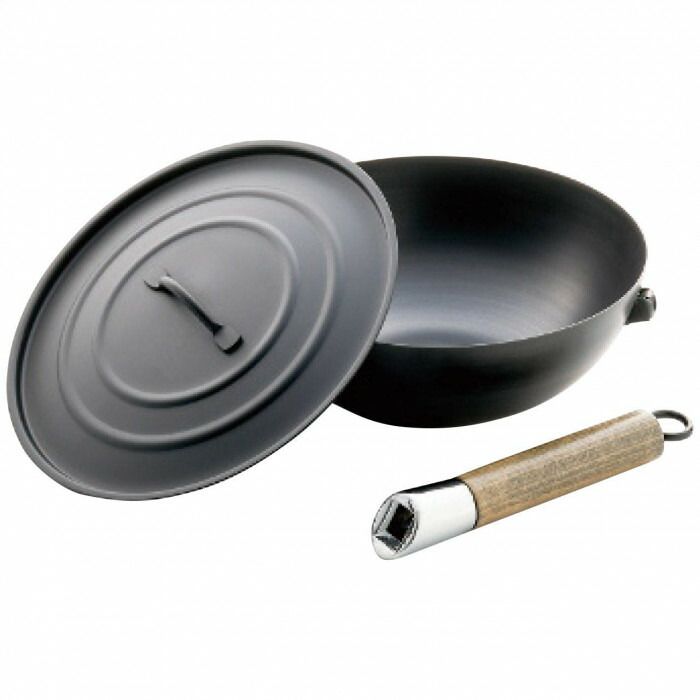 アウトドア用中華鍋23cm(蓋付) IRCN1/570889 2135-045