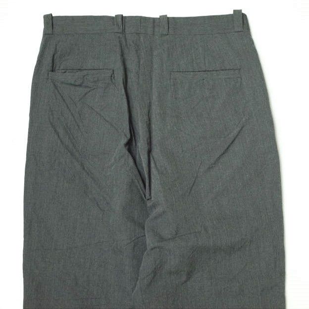 YAECA PARK ヤエカパーク 日本製 TUCK TAPERED PANTS サマーウール 1タックワイドテーパードパンツ 1560014 34  グレー Steven Alan ボトムス g11555 - メルカリ