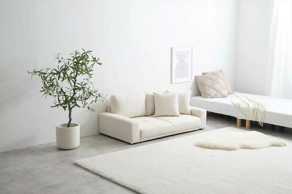 2人掛け ローソファ 幅130cm シンプル