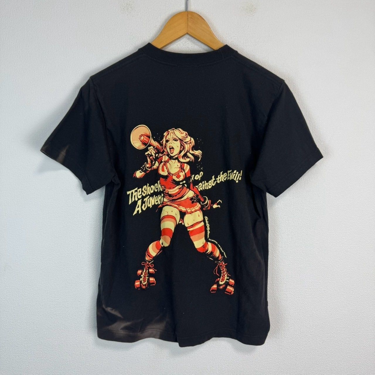 EROSTIKE エロスティカ Rockin´Jerry Bean Tシャツ 半袖 ブラック Sサイズ メンズ 古着 ストリート Y2K ナード系