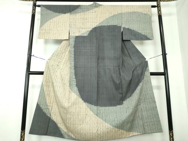 平和屋着物●生紬　訪問着　杢目絞り　霞文　正絹　逸品　DAAS3737ps 平和屋着物○生紬 訪問着 杢目絞り 霞文 正絹 逸品 DAAS3737ps - メルカリ