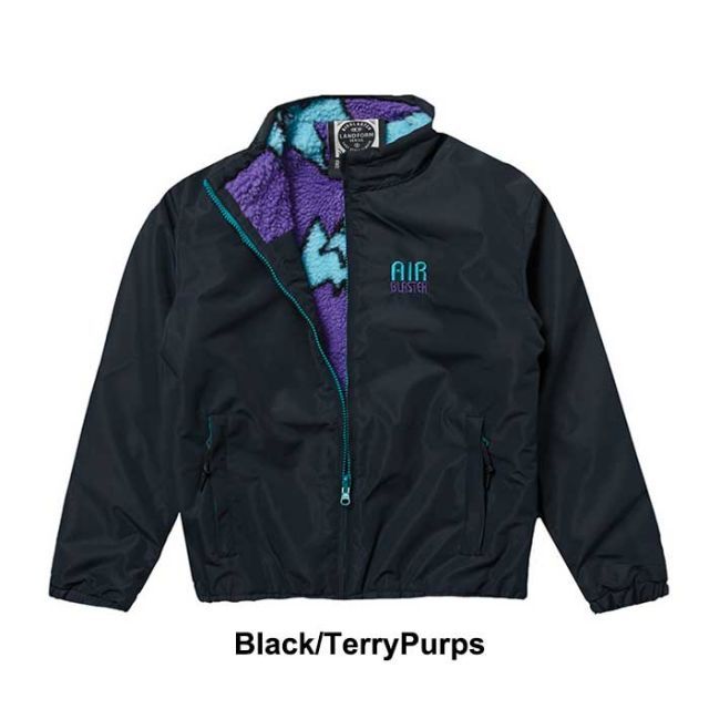 種類9：Black/Rainbow/L エアブラスター 23-24 リバーシブル フリース