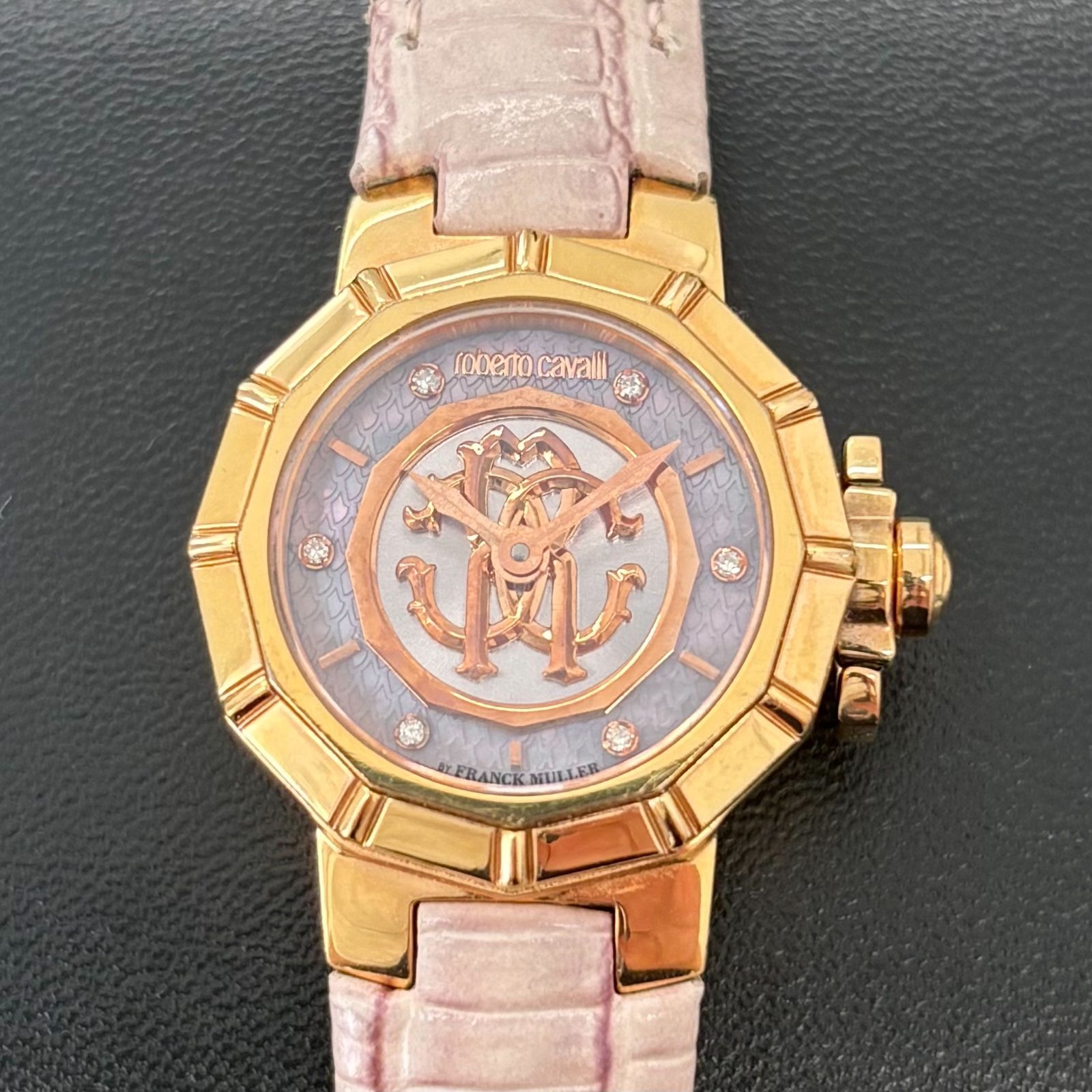 YSL ハート型ピンクレザー腕時計 (Junk-ジャンク) イヴサンローラン