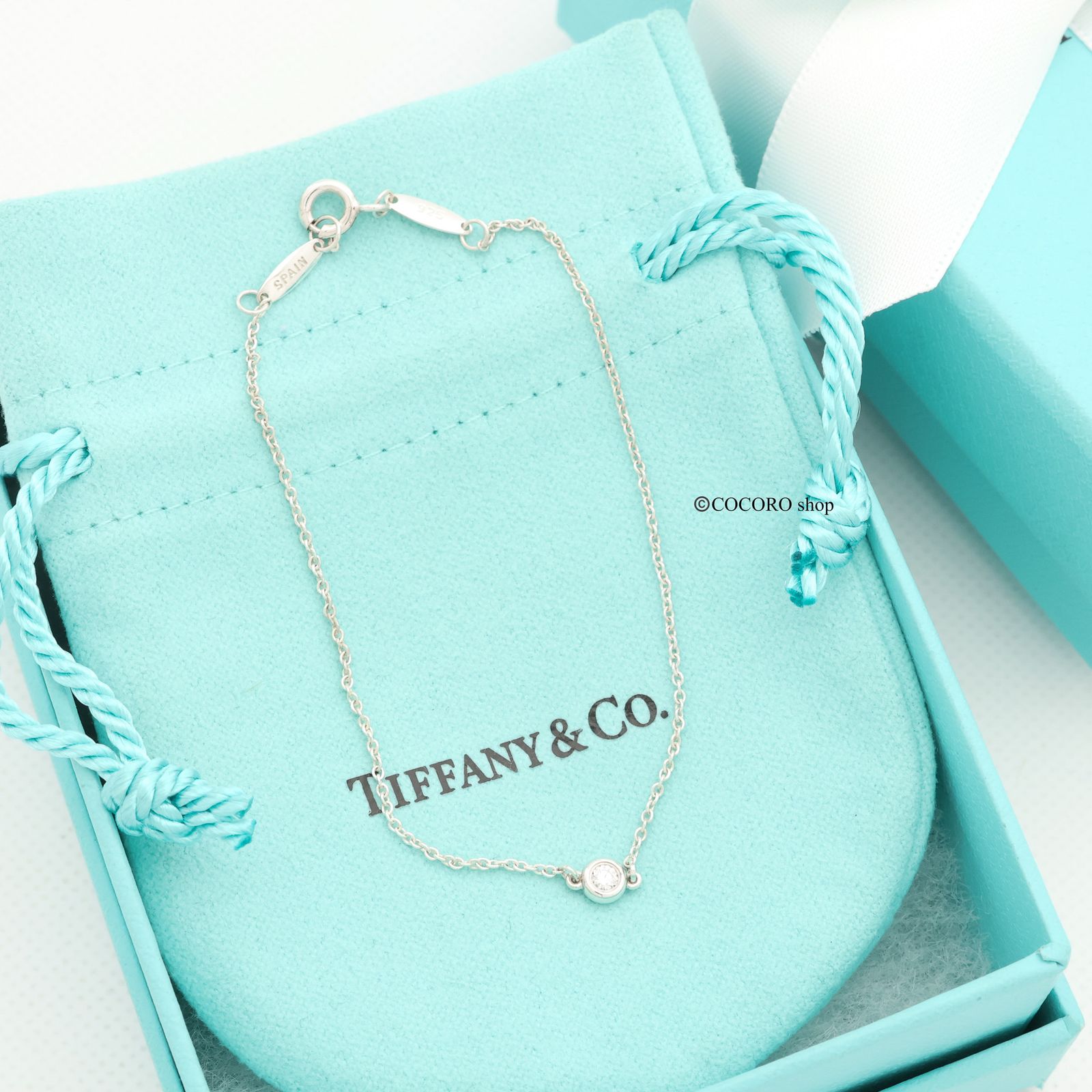 極美品】ティファニー TIFFANY＆Co. バイザヤード ダイヤモンド 1P 