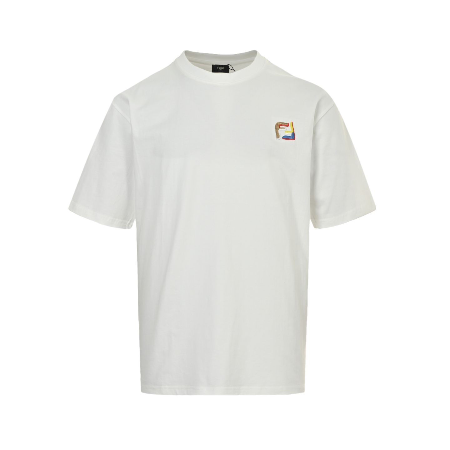 FENDI ベロア ロゴ刺繍 カットソー FENDI フェンディ 半袖Tシャツ FS7254 ALCA レディース ロゴ刺繍