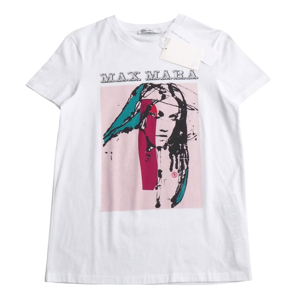 □未使用品□MAX MARA マックスマーラ 半袖Tシャツ サイズS コットン  