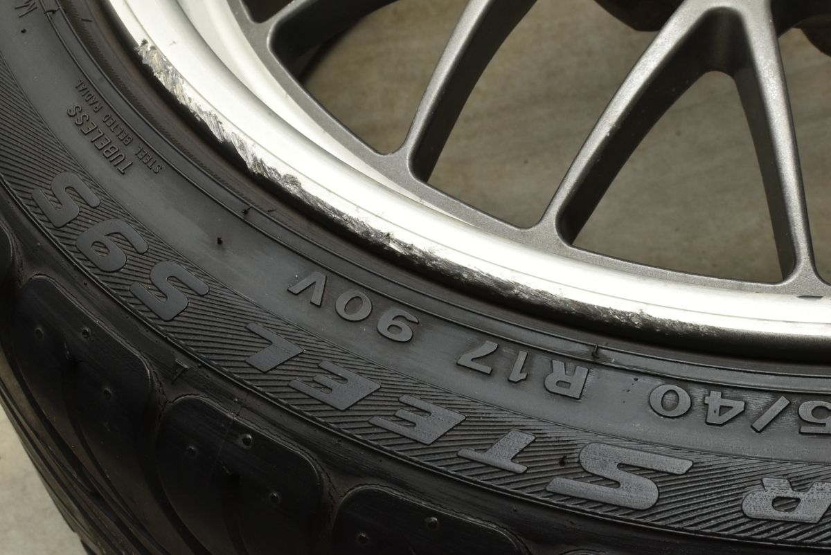 激安で季節を先取り。 品 マツダ FD3S RX-7 純正 BBS 17in 8.5JJ 50 PCD114.3 フェデラル スーパースチール595 235 40R17 ノーマル戻し 交換用