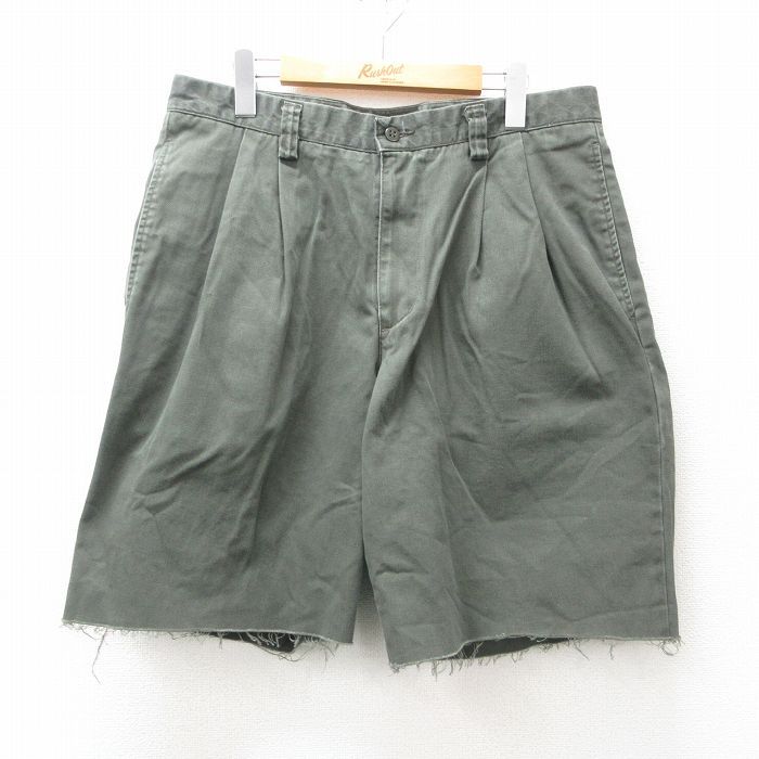 W34☆古着 ドッカーズ ショート パンツ ショーツ メンズ コットン 紺