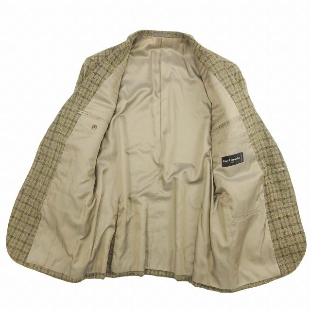 ギラロッシュ Guy Laroche チェック柄 ツイード テーラード ジャケット  