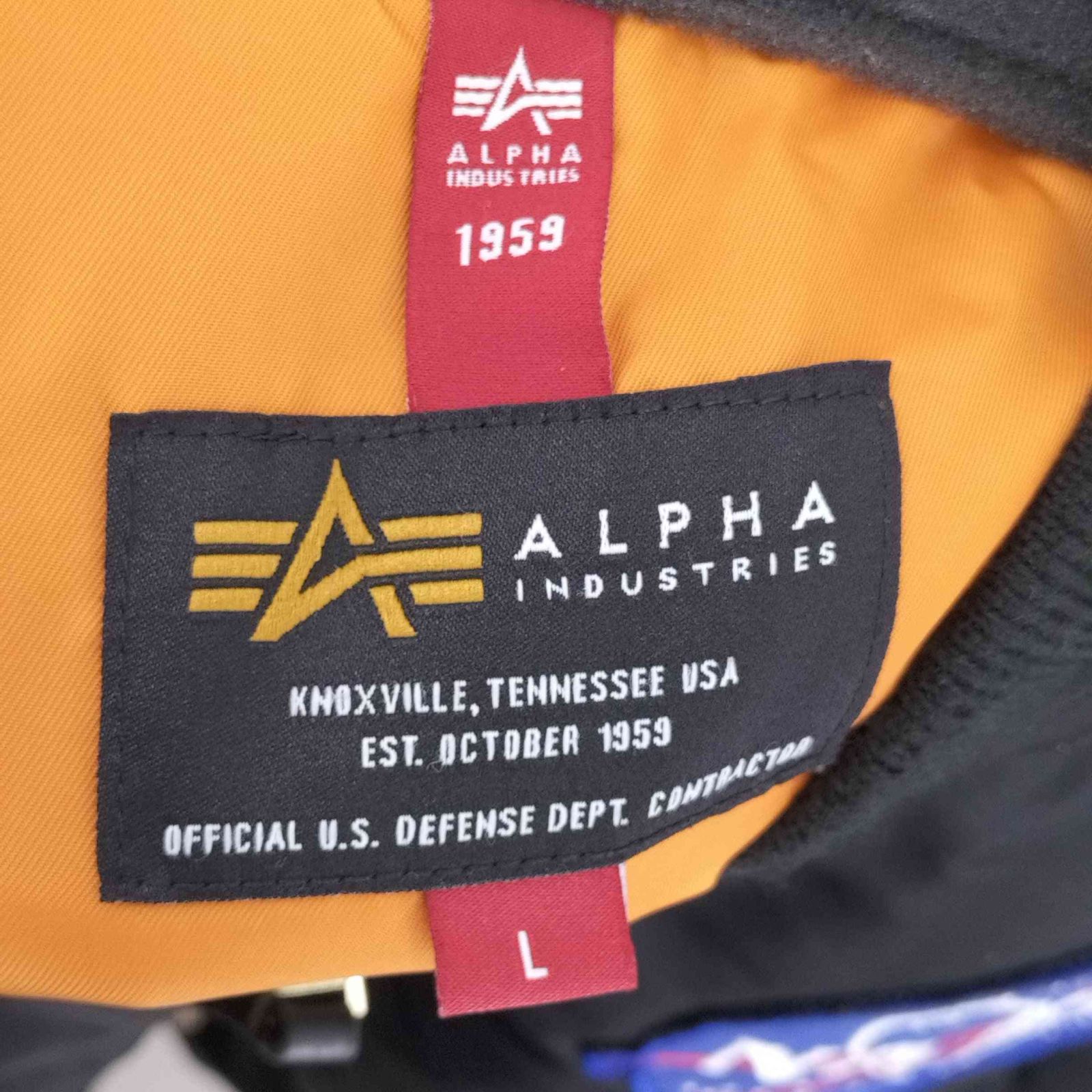 アルファインダストリーズ ALPHA INDUSTRIES ワッペン MA-1 フライト 