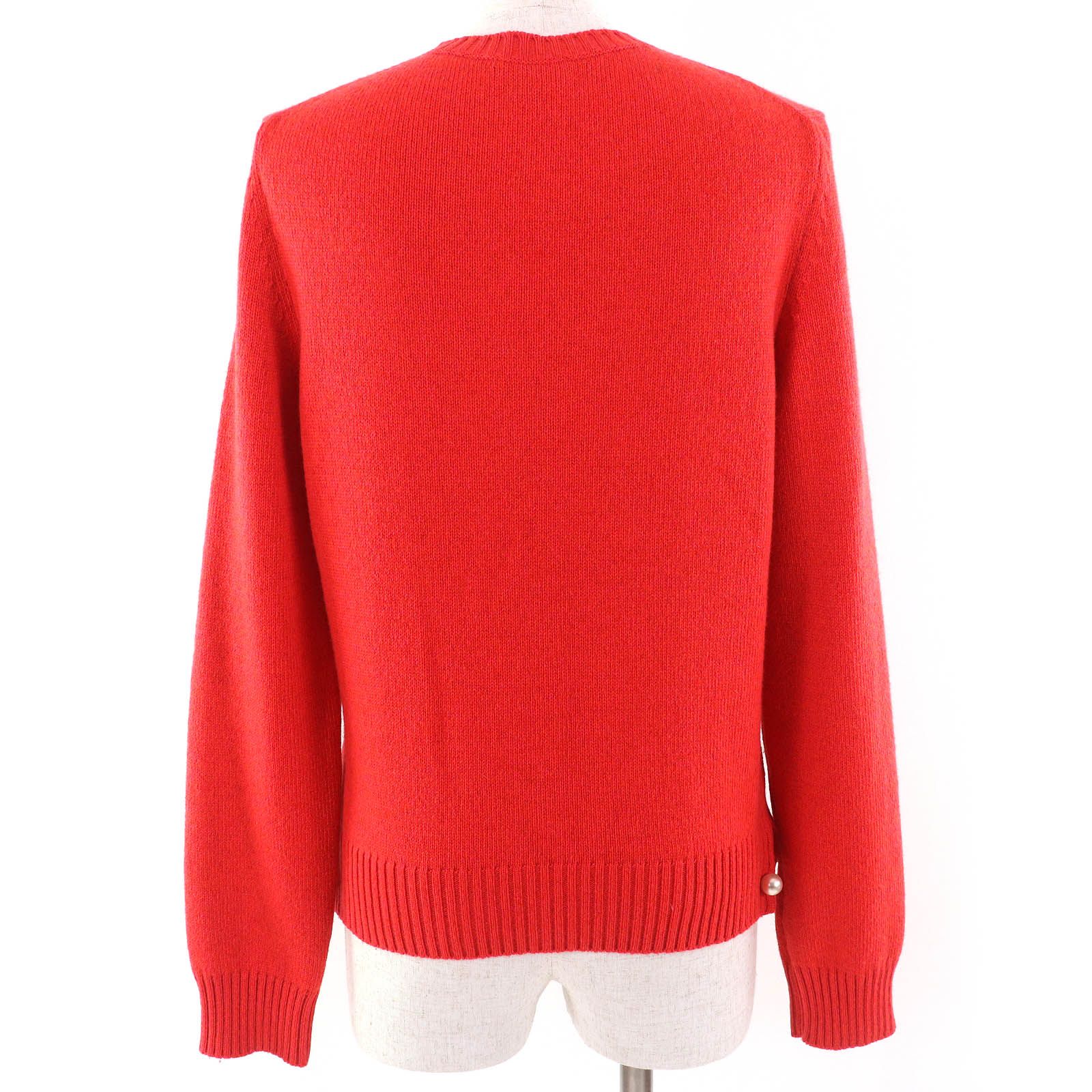 極美品△CHANEL シャネル P57305 カシミヤ100％ ココマーク
