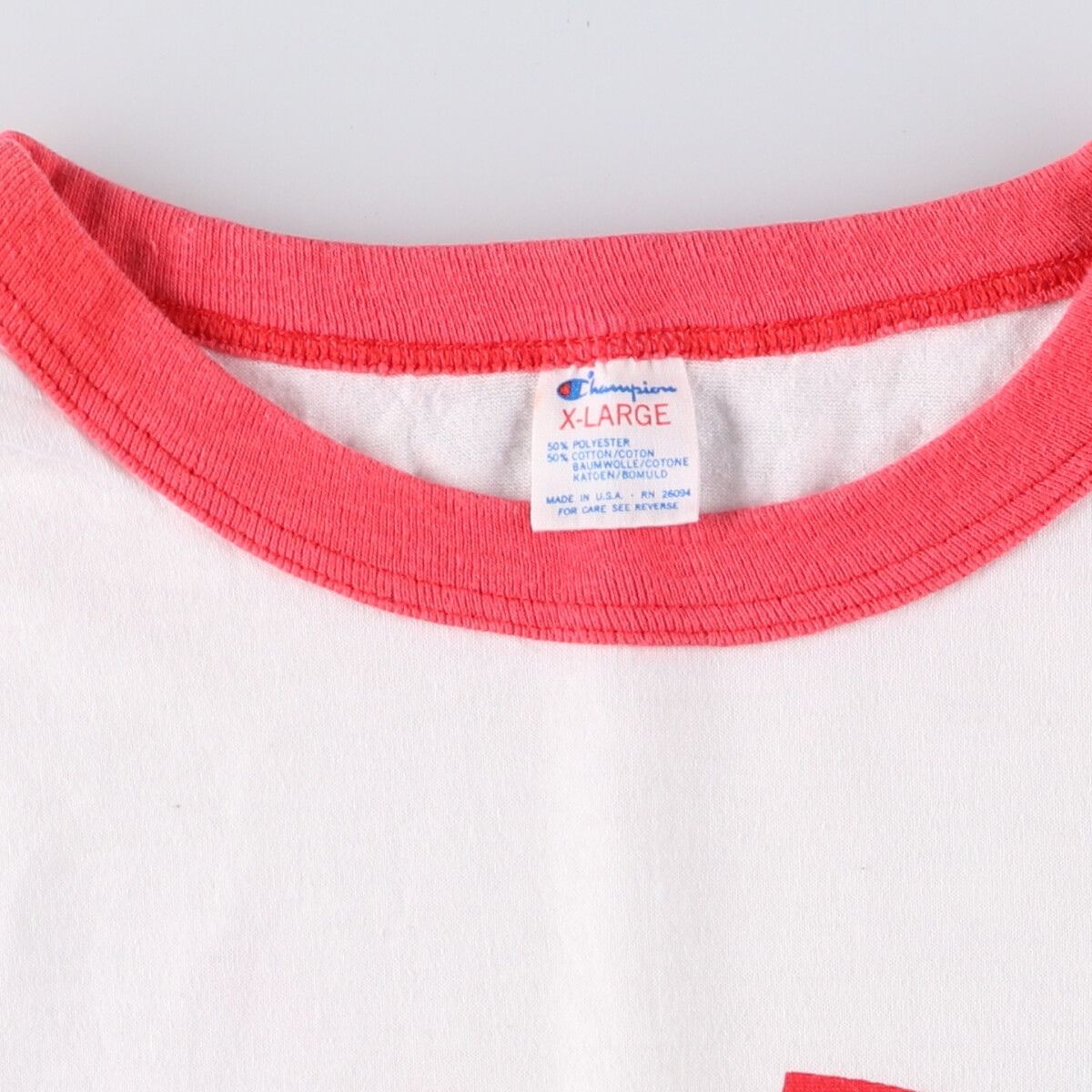 champion 80年トリコタグ　medein USA large ツートン 80s champion チャンピオン 88 12トリコタグ USA製 XL