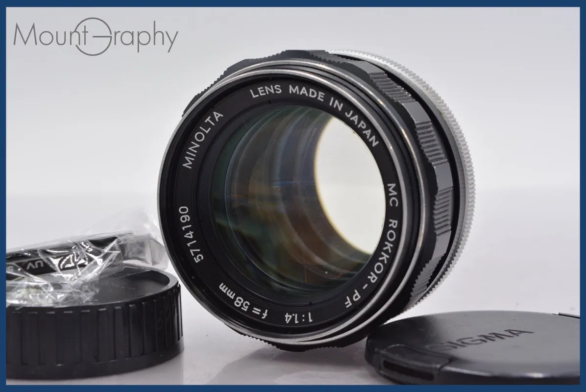 2025年最新】MINOLTA ミノルタ MC ROKKOR 58mm F1.2の人気アイテム