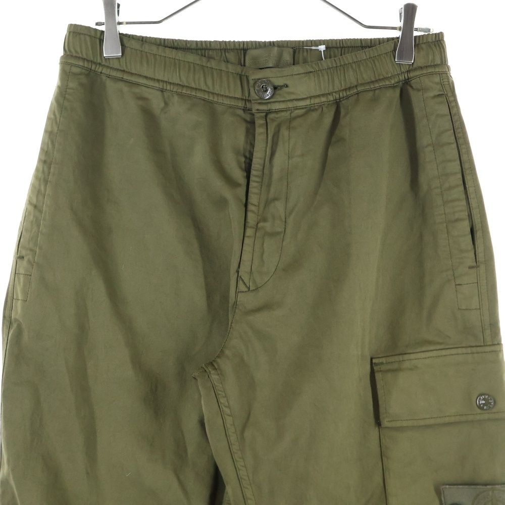  STONE ISLAND ストーンアイランド GHOST PIECE COTTON TWILL STRETCH-TC ゴーストピース テーパードフィットカーゴパンツ カーキ チノパン パンツ
