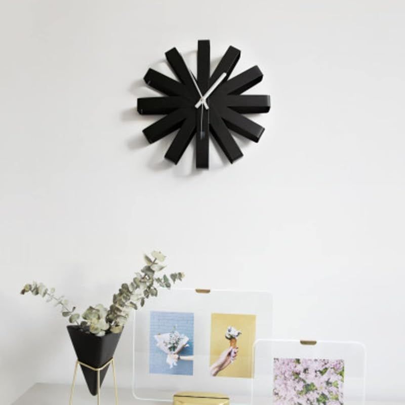 118070 車用品・バイク用品 umbra RIBBON WALL CLOCK(リボン