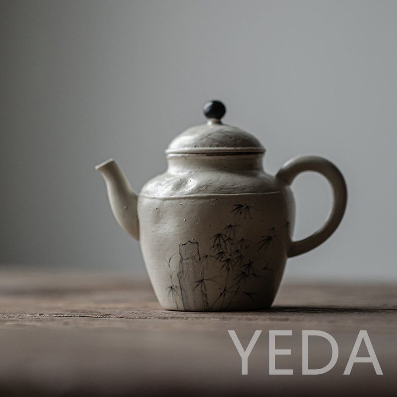 新品 粉引 手描き 竹 急須 茶器 茶壺 手作り カンフー茶器 中国 新品 粉引 手描き 竹 急須 茶器 茶壺 手作り カンフー茶器 中国