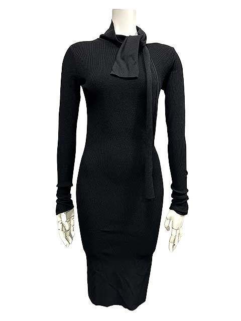 $ HELMUT LANG ブラック ワンピース　38 中古】HELMUT LANG ヘルムートラング ワンピース レディース S