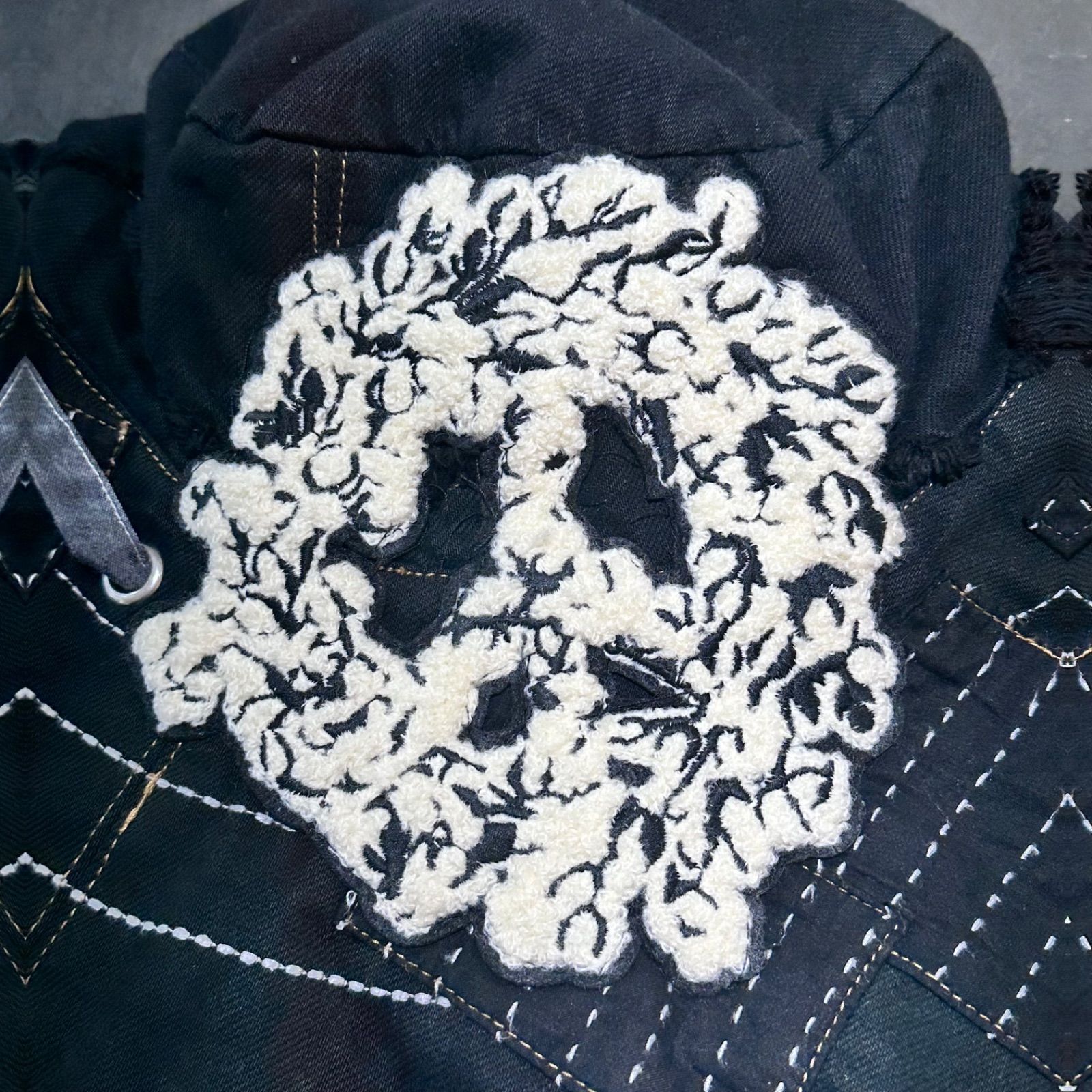 DENIM TEARS x LEVI'S ピースマークパッチワークハット デニム