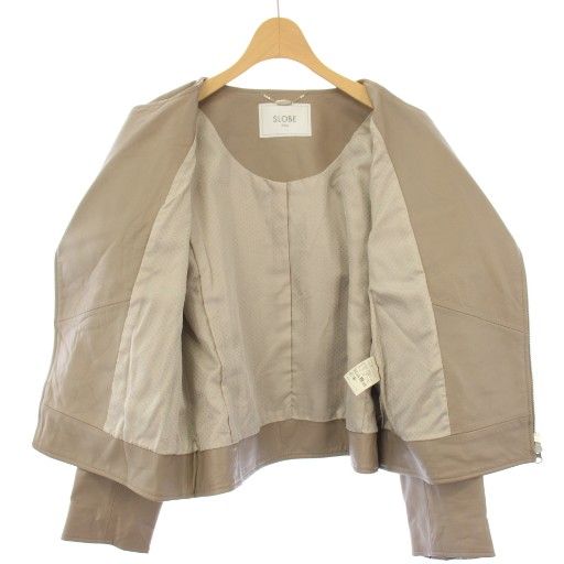 スローブ イエナ SLOBE IENA ライダースジャケット ラムレザー
