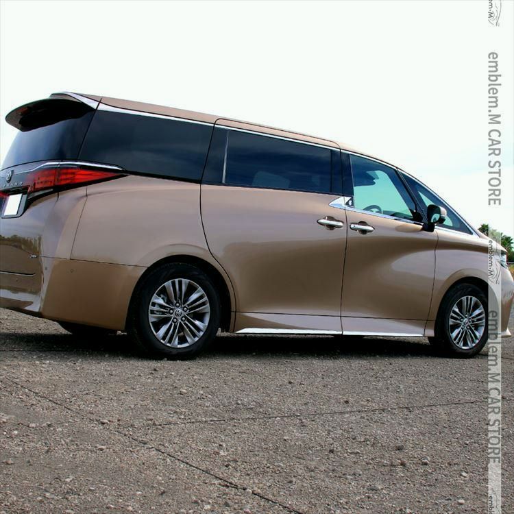 アルファード 40系 パーツ サイドリップガーニッシュ 4P サイドドアガーニッシュ メッキパーツ カスタムパーツ エアロパーツ BRIGHTFACE_UK