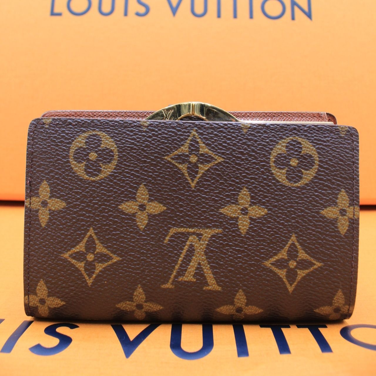 ルイヴィトン 折り財布 モノグラム ヴィエノワ M61674 LV 新品 ルイヴィトン モノグラム ポルトフォイユヴィエノワ がま口 折り財布