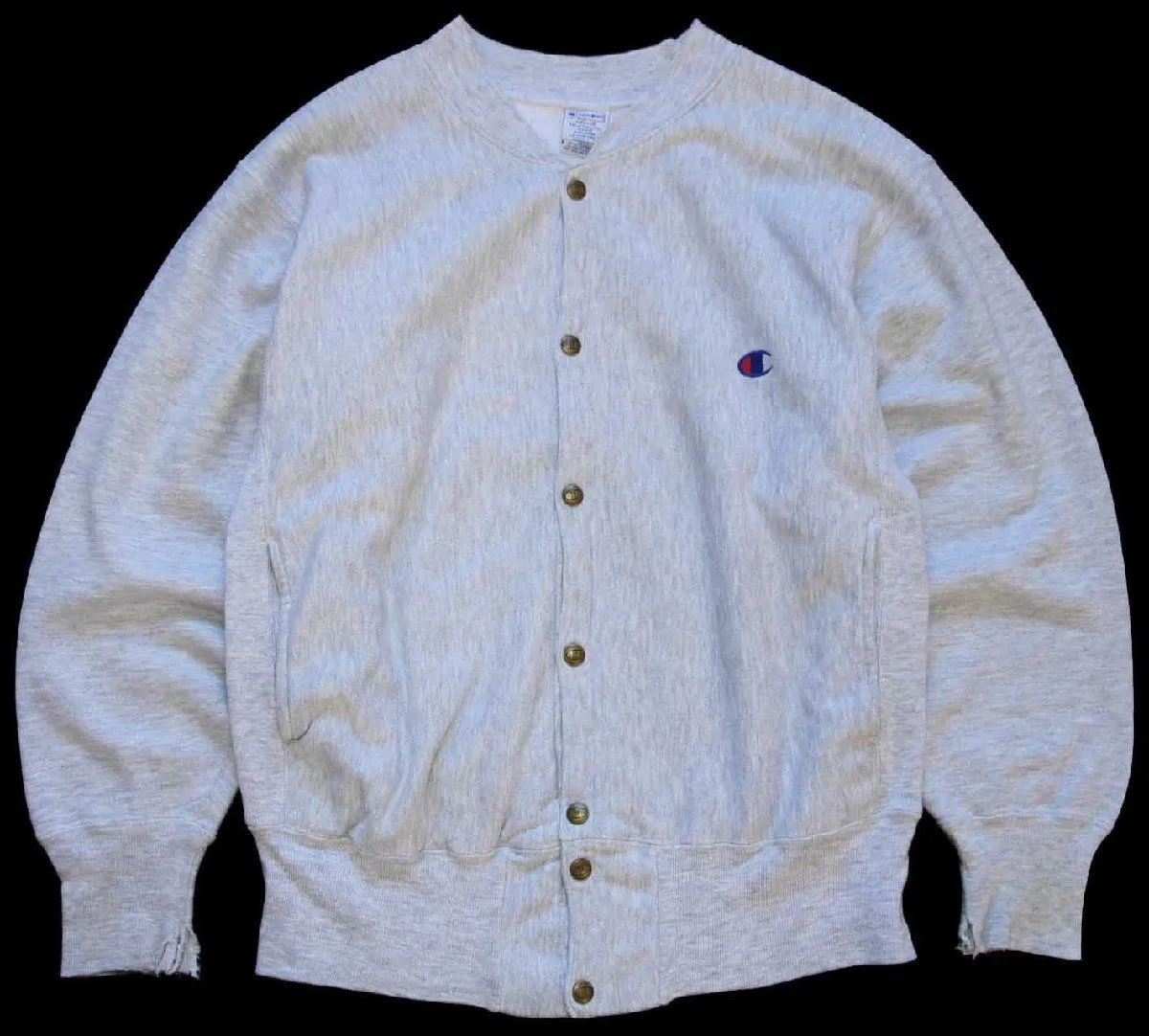 90s Champion Reverse Weave カーディガン M グレー