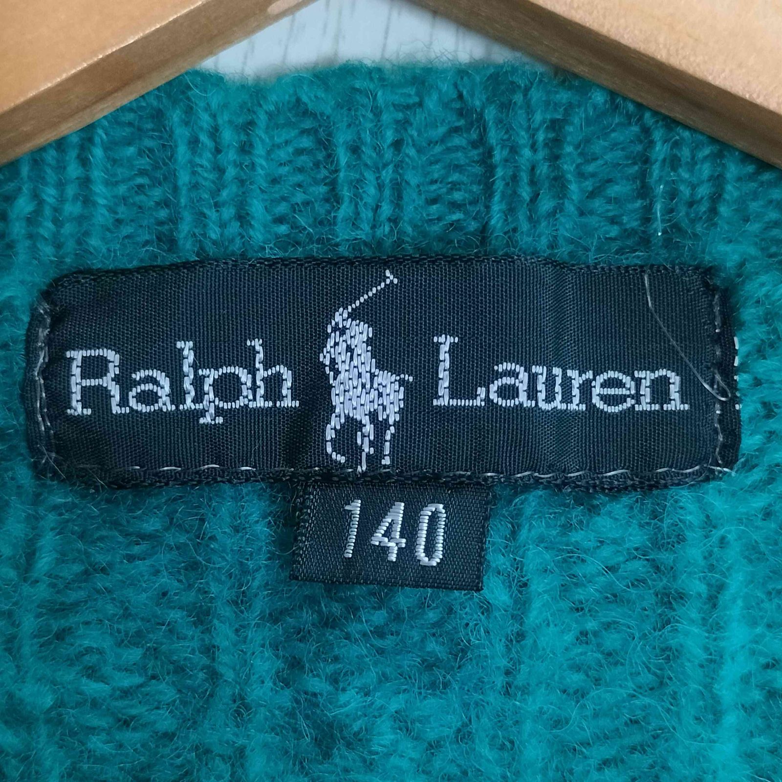 ラルフローレン RALPH LAUREN 80s 金ボタン ケーブルニット 