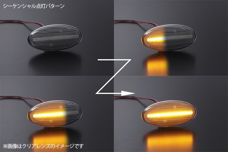 コンパクト発送 スバル 02 シーケンシャル LED サイドマーカー 流星タイプ 純正交換 カプラーオン Eマーク フェンダー ウインカー ウィンカー  レンズ - メルカリ